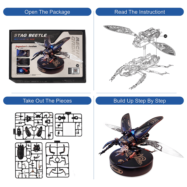 Rompecabezas de metal 3D para adultos, kits de modelos de br