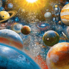 Planetary Vision Jigsaw Puzzle Atractivo rompecabezas de 100