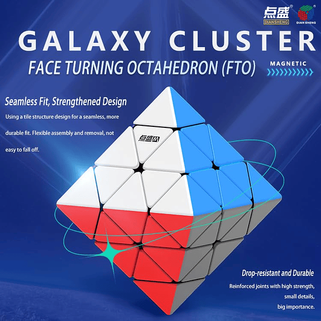 Cuberspeed DianSheng FTO M Face Turning Octaedro Cubo de vel