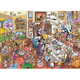 Cobble Hill Puzzle de 1000 piezas DoodleTown: Acción de Grac