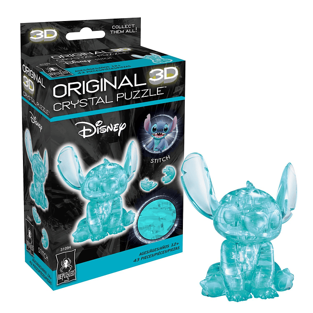 BePuzzled, rompecabezas de cristal 3D original de Disney Sti