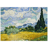 MyPuzzle Campo de trigo con cipreses 1889 de Vincent Van Gog