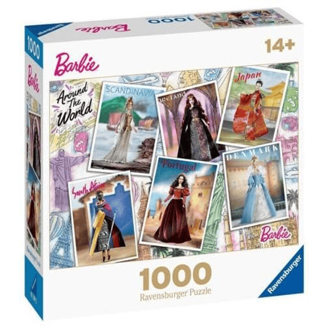 Barbie alrededor del mundo Puzzle de 1000 piezas