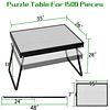 Mesa de rompecabezas de altura ajustable, 18,28 pulgadas, me