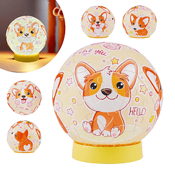 Corgi 3D Puzzle Ball 61 piezas de luz LED para niños de 6 a