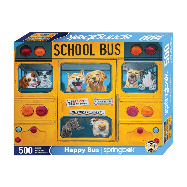 Happy Bus Rompecabezas de 500 piezas para adultos y niños: l