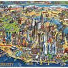 Puzzle. Mapa de la ciudad de Nueva York 500 piezas