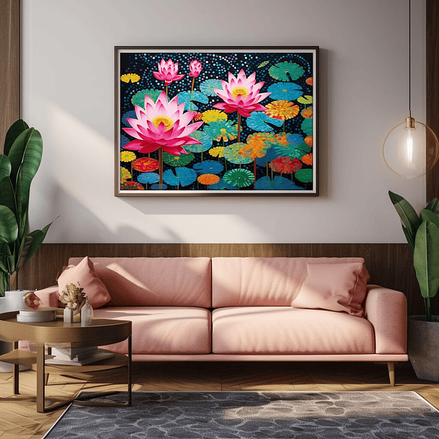 Waterlily Dreams-Puzzles para adultos de 1000 piezas, impres