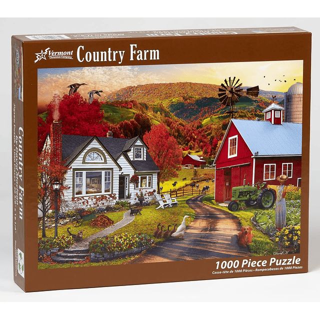 Country Farm in The Fall Jigsaw Puzzle de 1000 piezas, pieza