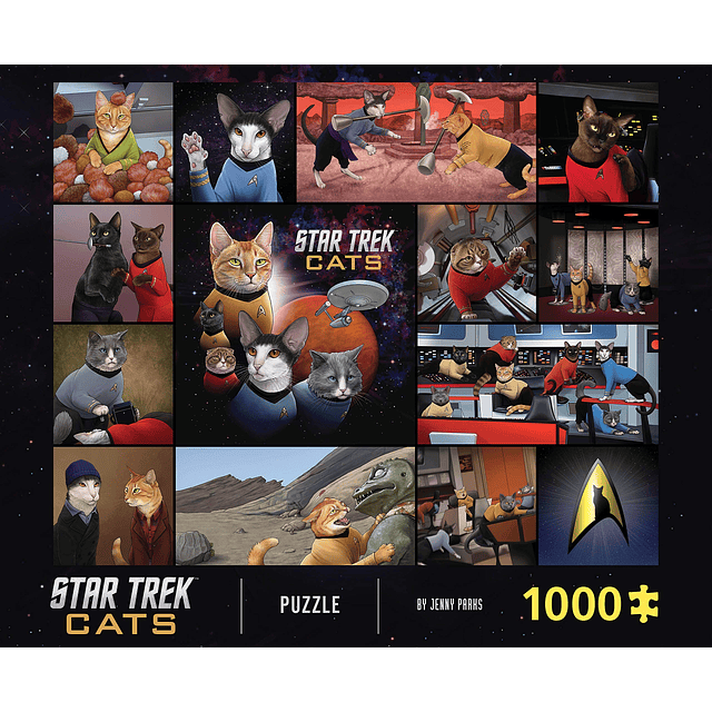 Star Trek Gatos Puzzle de 1000 piezas