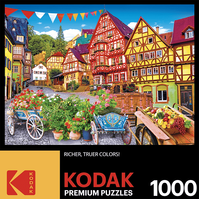 RoseArt Kodak Premium Colorida ciudad europea Rompecabezas d