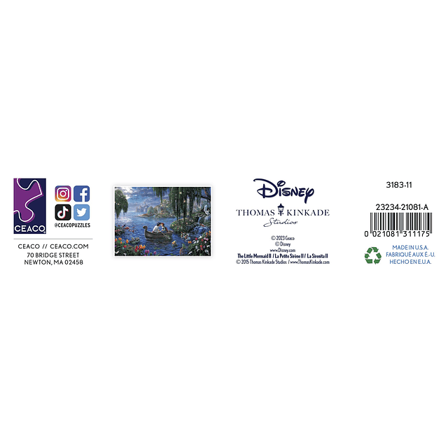 Disney Thomas Kinkade La Sirenita II Puzzle de 1000 piezas