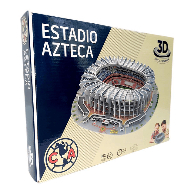 El rompecabezas 3-D del Estadio de Fútbol Azteca, sede de lo