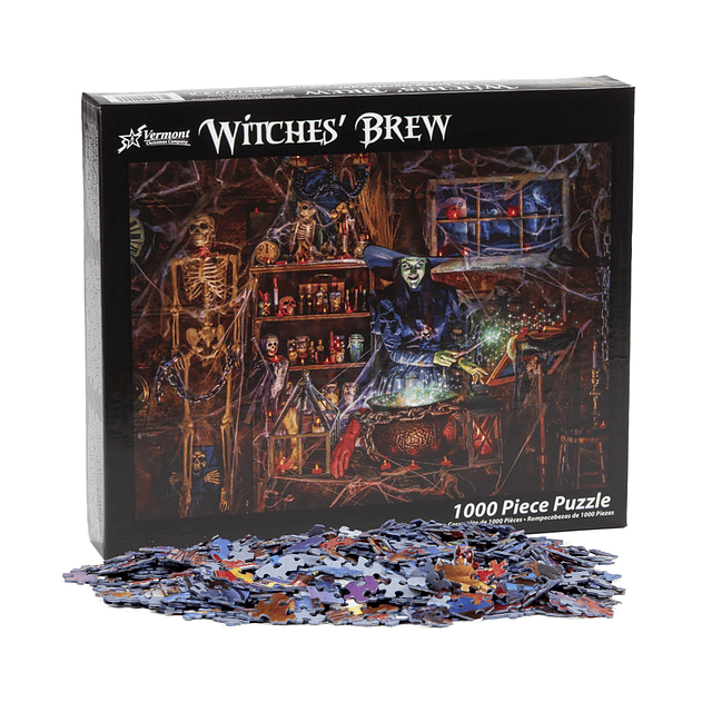 Witches' Brew Jigsaw Puzzle Rompecabezas de Halloween de 100