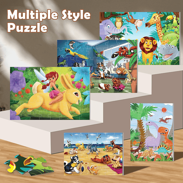 Jumbo Floor Puzzle para niños Cachorros Rompecabezas de 35 p