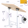 Mesa de rompecabezas portátil con cajones colorido y tablero