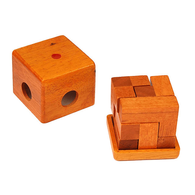 Rompecabezas de cubo de madera 3D Rompecabezas de madera Rom