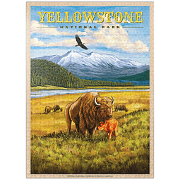 MyPuzzle Parque Nacional Yellowstone Bisontes del Valle de H