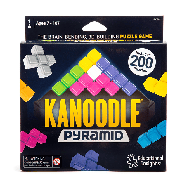 Kanoodle Pyramid, juego de rompecabezas, con 200 desafíos, r