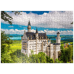 MyPuzzle Castillo de Neuschwanstein en un día de verano en A