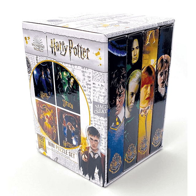 Harry Potter Juego de cuatro mini rompecabezas de 120 piezas