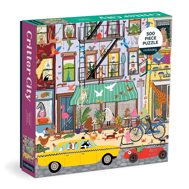 s Critter City Rompecabezas familiar de 500 piezas, ilustra