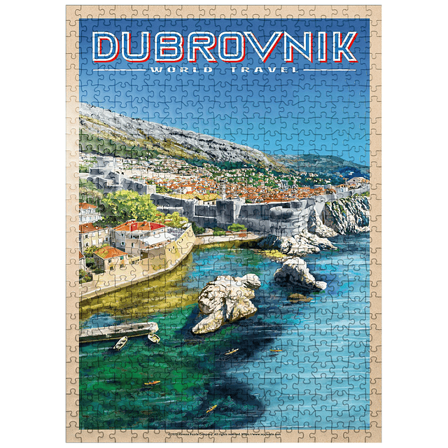 MyPuzzle Dubrovnik, Croacia Una joya de la costa dálmata, pó