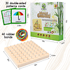 Geotablero de madera – Juguetes Montessori para niños de 3,