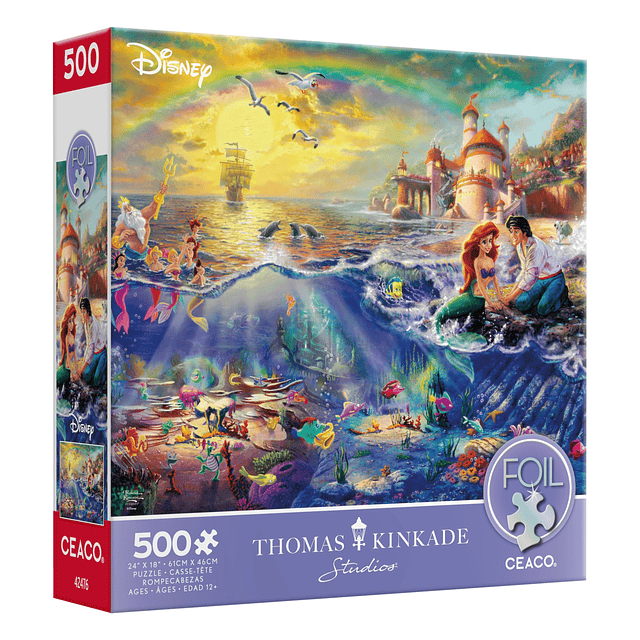 Puzzle de láminas Disney Thomas Kinkade La Sirenita Puzzle d