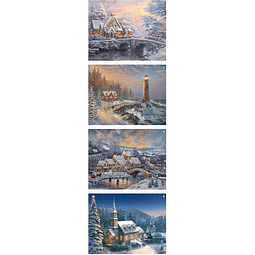 Multipack 4 en 1 Thomas Kinkade Vacaciones (4) rompecabezas