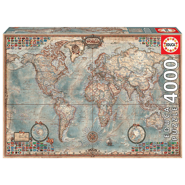 Puzzle de 4.000 piezas: el mapa mundial