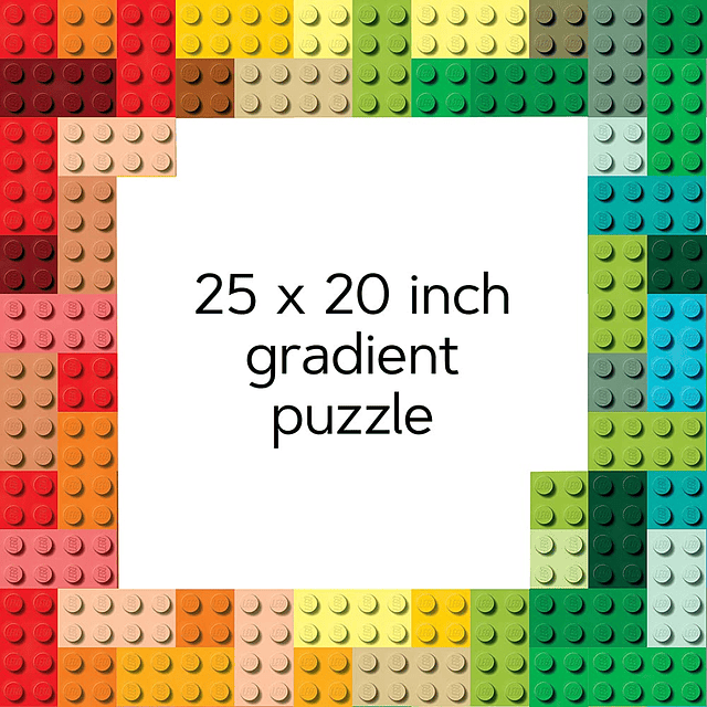 Rompecabezas de ladrillos Lego Rainbow: 1000 piezas