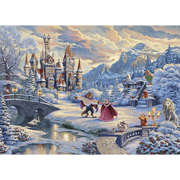 Disney Thomas Kinkade La Bella y La Bestia Encantamiento Inv