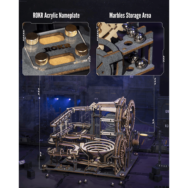 Rompecabezas de madera 3D para adultos Kit de construcción m