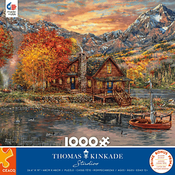 Thomas Kinkade Un día de otoño perfecto Rompecabezas de 1000