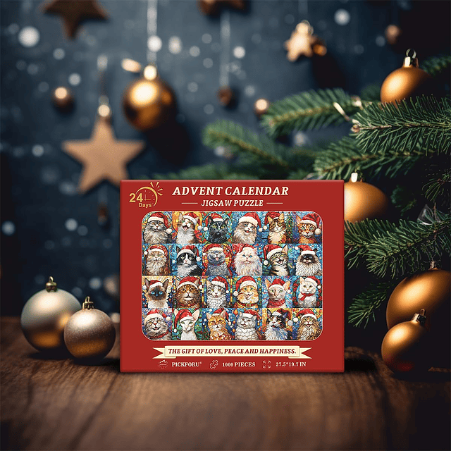 Calendario de Adviento de Navidad 2024 Puzzles para adultos