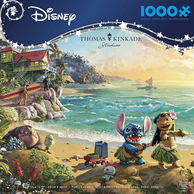 Thomas Kinkade Disney Lilo y Stitch Rompecabezas de 1000 pie