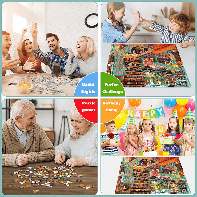 Puzzles para adultos 1000 piezas, rompecabezas desafiante ju