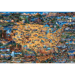 Dowdle Mapa de Parques Nacionales Rompecabezas de 2000 pieza