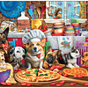 Pizza Time Pups Rompecabezas de 750 piezas