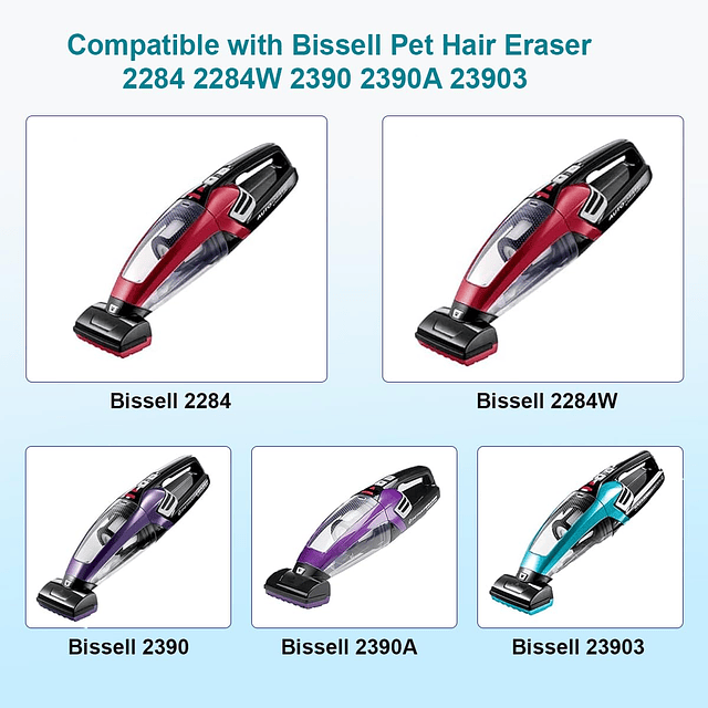 Cargador de repuesto para Bissell Pet Hair Eraser 2390 2390A