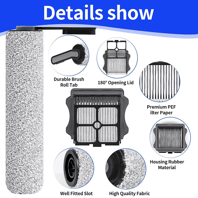 Floor ONE S5 Rodillo de cepillo y filtro HEPA para aspirador