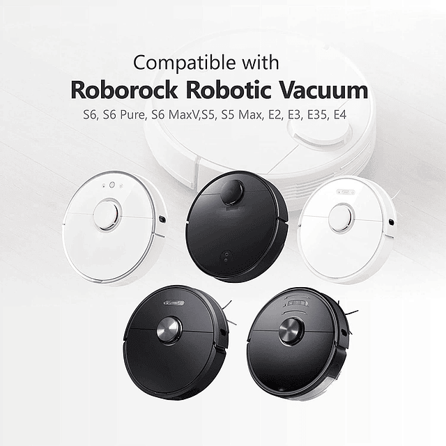 12 paños de microfibra compatibles con Roborock S5, S5 Max,