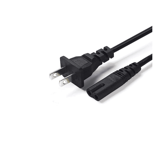 UpBright Cable de alimentación de 2 clavijas de 8 tipos de C