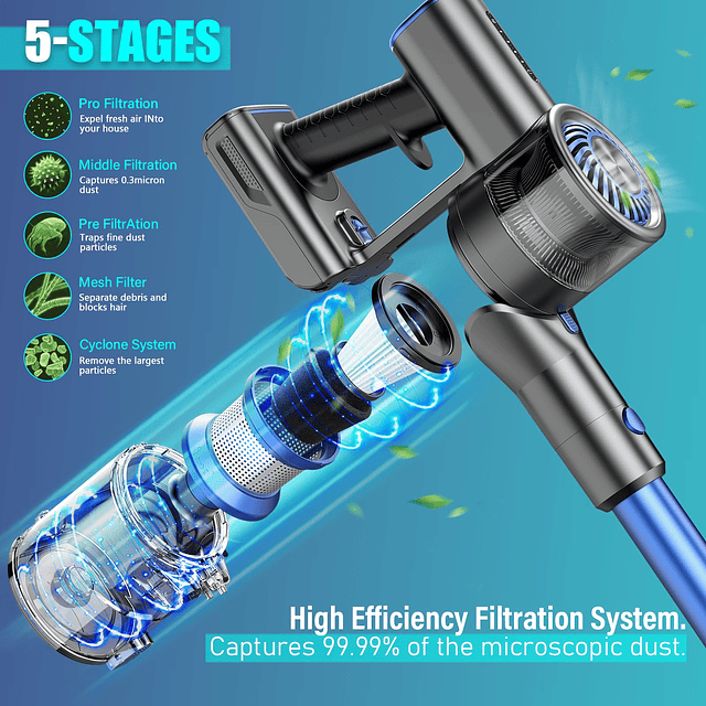 Aspiradoras para el hogar, aspiradora inalámbrica con súper