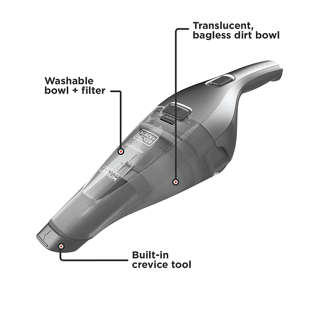 Aspiradora de mano 8V Max Dustbuster gris oscuro