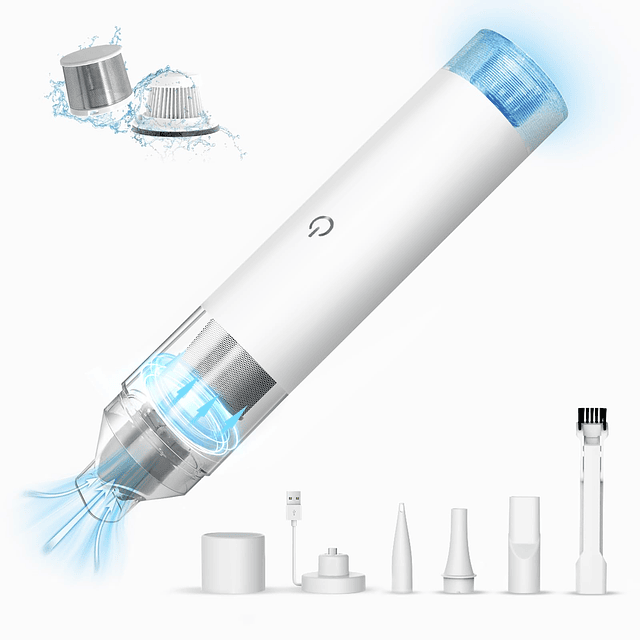 Aspiradora de Mano Inalámbrica, Aspiradora de Mano 16000Pa,