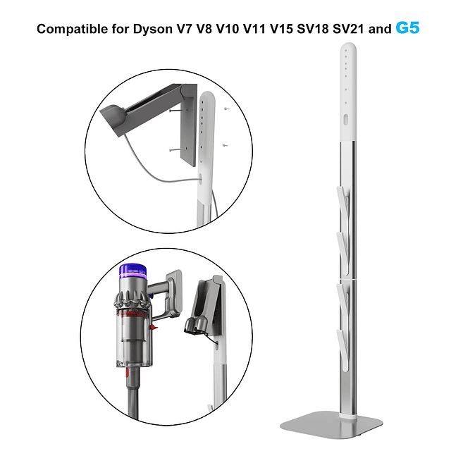 Estación de almacenamiento de soporte de aspiradora compatib