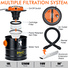 Aspiradora de cenizas de 5 galones con potente succión de 12