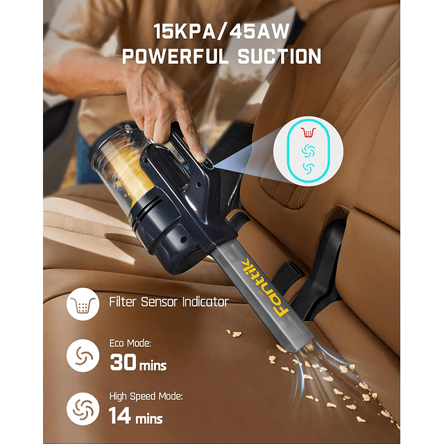 Cruise V9 Aspiradora de Coche Potencia de Succión con Aspira